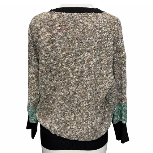 By Malene Birger Ansulta Sweater Womens S Brown Colorblock Italy Quiet Luxury