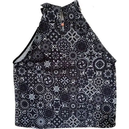 Made With Love Sleeveless Tunic Top Large Geometric Design NWT Festival Concert