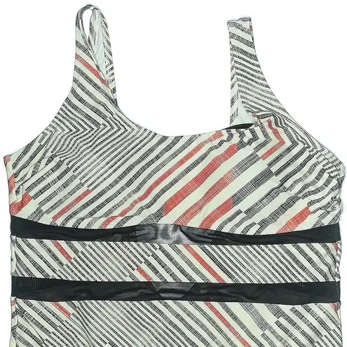 Sun & Sea Grey and Red One Piece Swimwear Chevron Pattern Women’s Plus Size 18