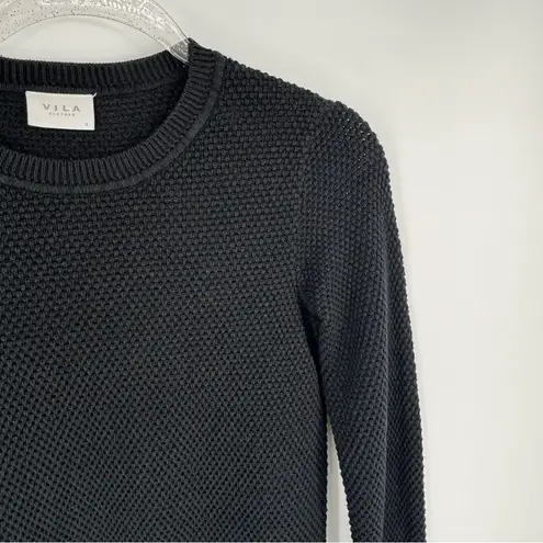Vila Clothes Knit Sweater Black Size Small