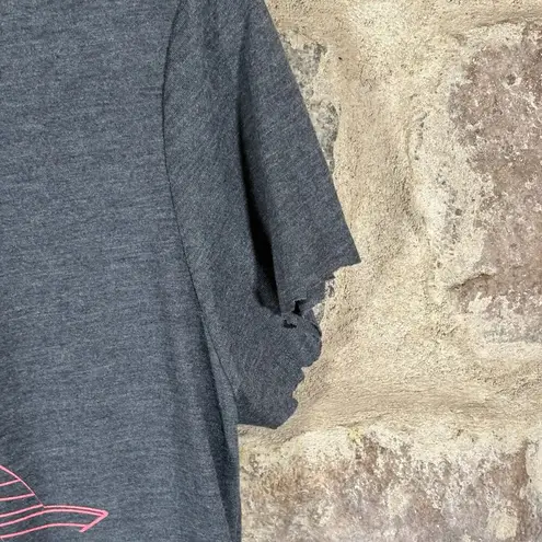 Anvil Tee Woman's Medium Gray Chicago's Finest Police CPD V-Neck Scoop Neck