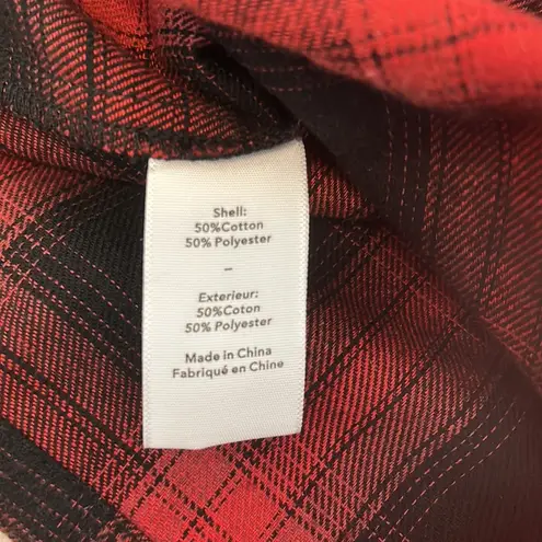 Likely Scottie Dress Red Black Plaid Flannel
