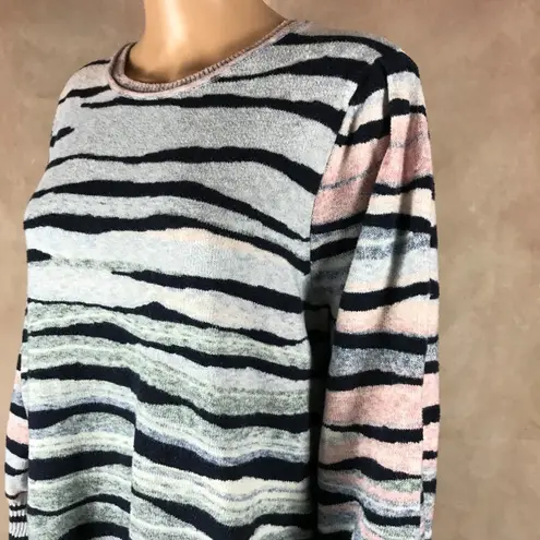NIC + ZOE Multi Color Cozy "Snowed In" Sweater 1X