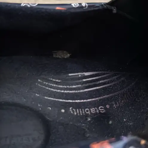 Easy Street Easy Works  Blue Coffee Print Patent Clogs Slip Resistant Shoes‎ 9.5