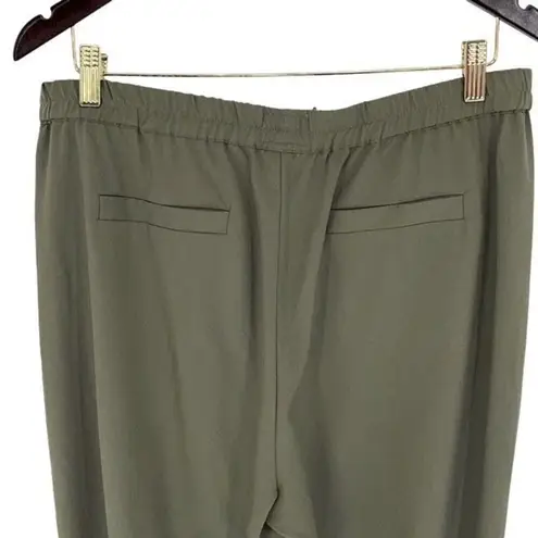 Marine layer Marine Layer Womens Elastic Waist Dolphin Hem Allison Pants Dusty Olive XL NWT