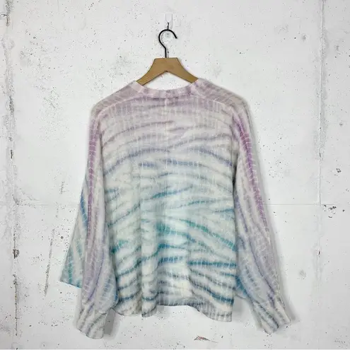 360 Cashmere  Tie Dye Dolman Open Cardigan Sweater Size XS