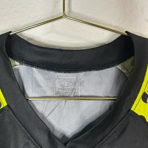 Juliana SRAM Women’s Cycling Jersey Large Black Yellow MTB Short Sleeve