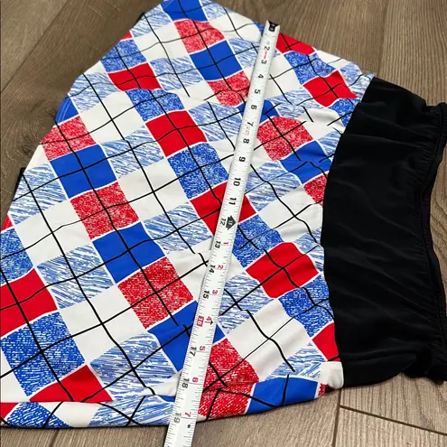 SparkleSkirts 15” High Rise Red White Blue Running Tennis Skirt Skort Size M Size M