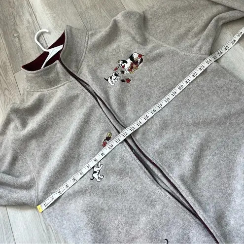 Big Dogs Jacket embroidered dog fall leaves unisex Gray (xlarge) polar dogs cozy