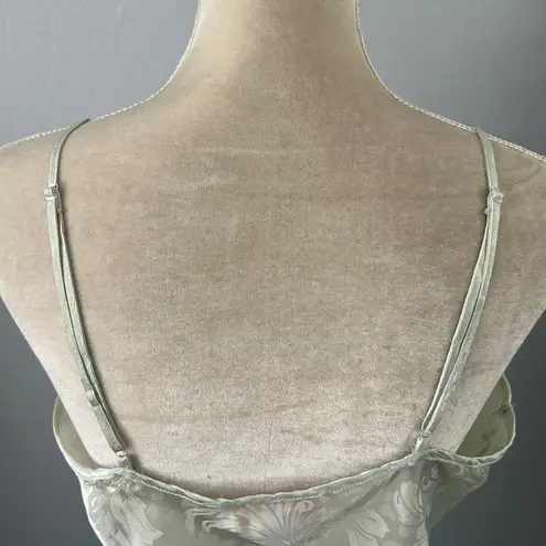 Oscar de la Renta • pink label satin floral slip lingerie sleep dress