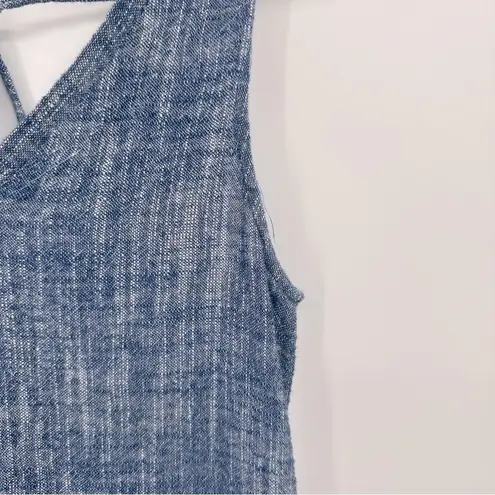 Drew Anthropologie | Sleeveless Striped V-Neck Drawstring Jumpsuit Size Medium