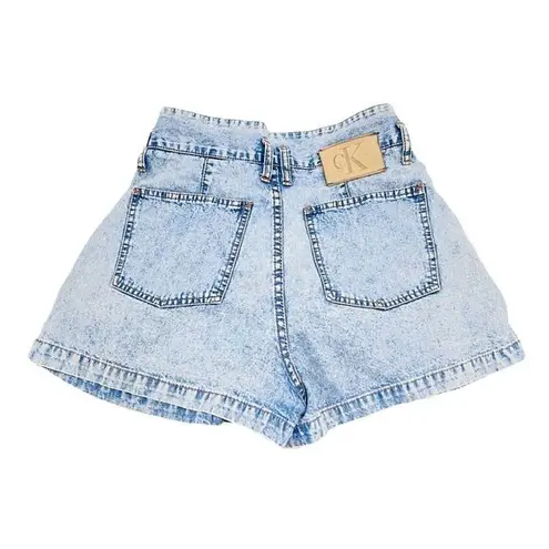 Calvin Klein Vintage  Super High Waist Denim Jean Shorts Size 9