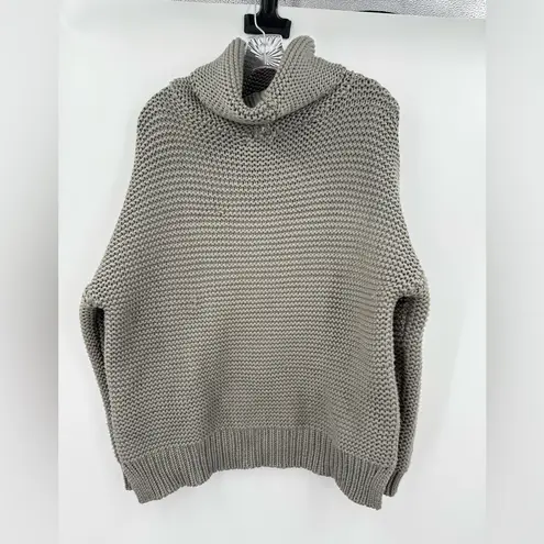 Blushing Heart Oversized Boxy Relaxed Pullover Sweater Gray Chunky Size S/M - Image 3