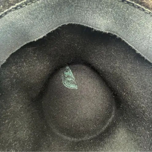 Vintage 1950s Carol Black Velour Breton Hat Wide Satin Band New York Creation