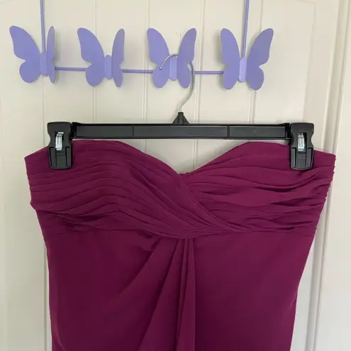 David's Bridal EUC | David’s‎ Bridal women’s strapless midi dress — size 6