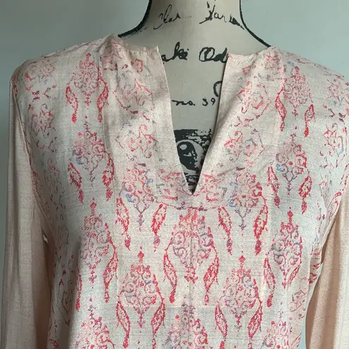 BCBGMAXAZRIA  Boho V-Neck Blouse