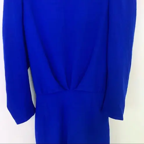 Ba&sh NWT Melinda Puff Sleeve Ruched Mini Dress Blue Size XS