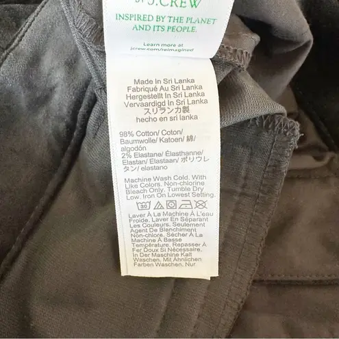 J. Crew Factory Pants Womens Tall Velvet Kallie Straight Leg Black Size 6T