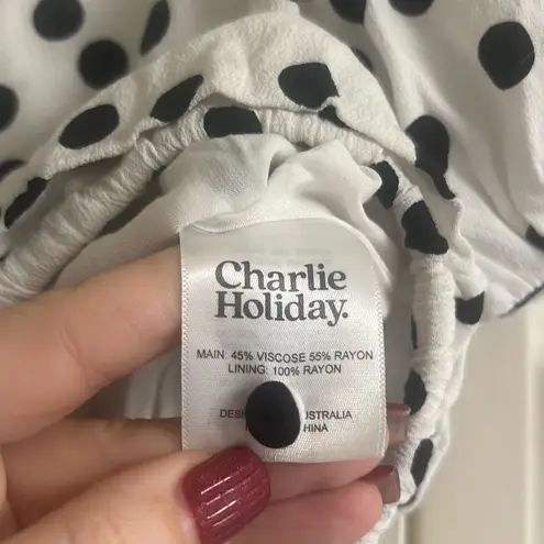 Charlie Holiday ✨ Holiday Polka Dot Sz 4 Top✨
