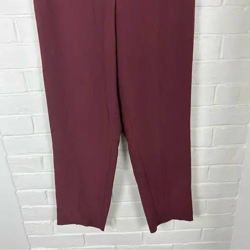 Babaton Aritzia Maroon Cropped Trouser Pants