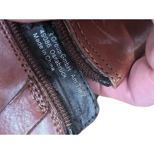 Venturini Eleganza Brown Leather Ankle Boots Women size 7