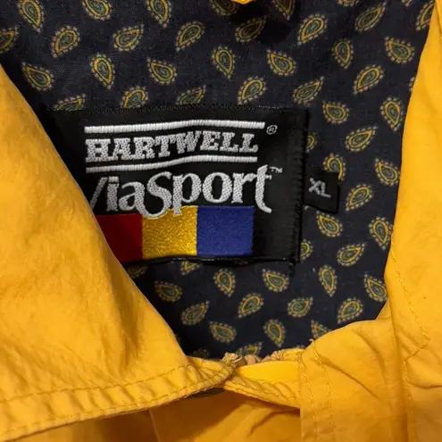 Vintage 1980s/90s Spelman College Hartwell ViaSport Windbreaker Jacket, XL Gold