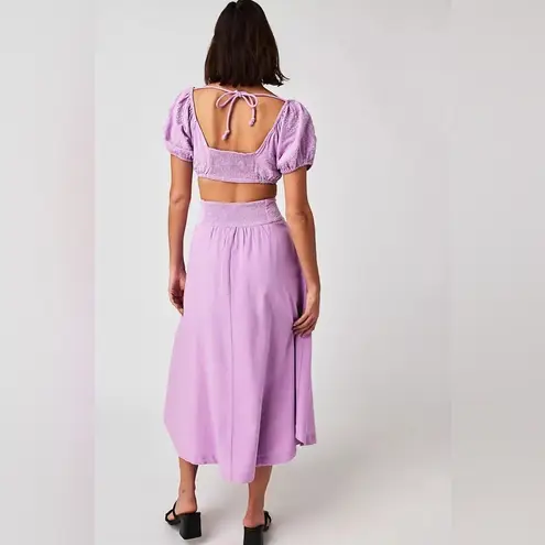 Free People  Lotus Crop Top And Skirt Set