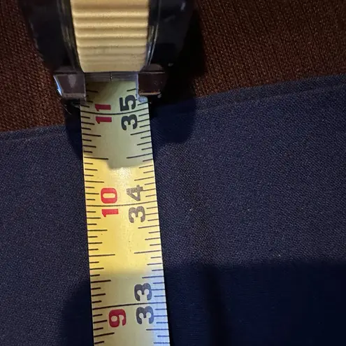 Studio Works Black Straight Wide Leg. Short Length Dress Pants Sz 12