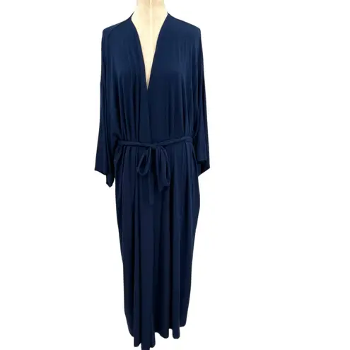 Storq Feel Good Delivery Robe Maternity Postpartum Indigo Navy Blue Size 6 / 2XL
