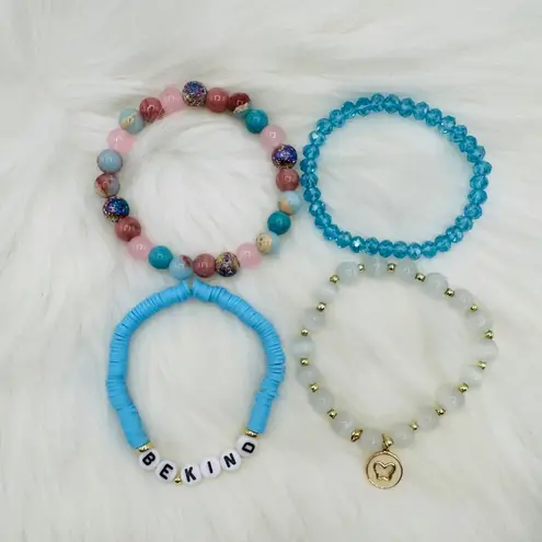 “Be Kind” Candy Beaded Bracelet