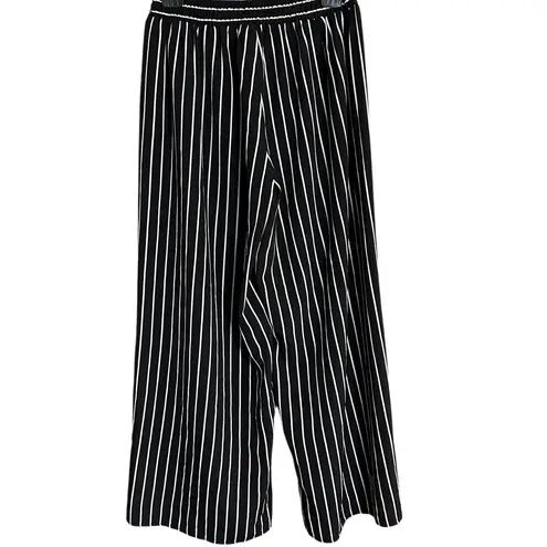 THML Black and White Striped Pants