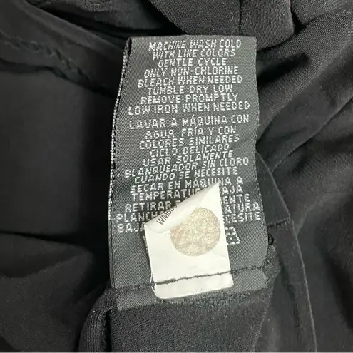 Norma Kamali Dress Size XL Scoop Neck Empire Waist Black Stretch Jersey Knit