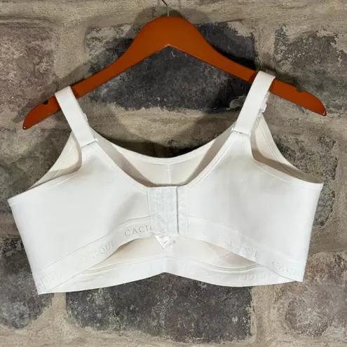 Cacique Bra 42D White Cotton Blend Full Coverage Comfort Wireless Basic
