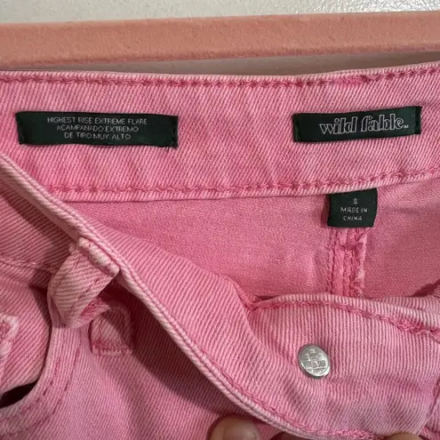 Wild Fable Pink flare jeans