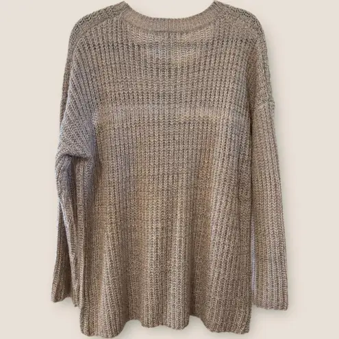 Blu Heaven Women's Beige Acrylic Knit Sweater, Size L Fall Winter Chic Size L