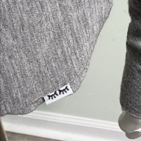 Little Sleepies Women’s Gray Long Sleeve V neck pajama top size medium