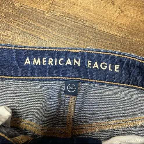 American Eagle  90's High Rise Maxi Denim Jean Skirt Womens Size 6 Blue Crossover