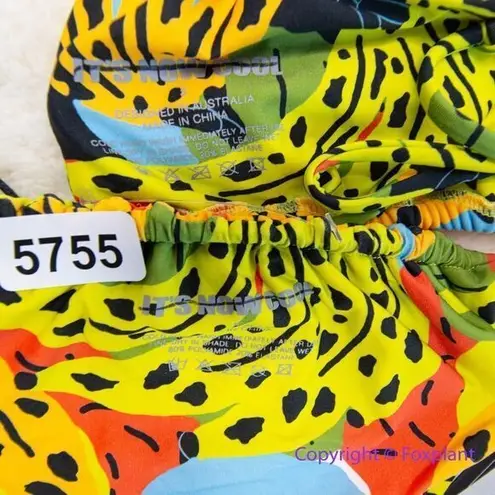 New! Set! It's Now Cool Square Tie Bikini set, top size S, bottom size M Yellow