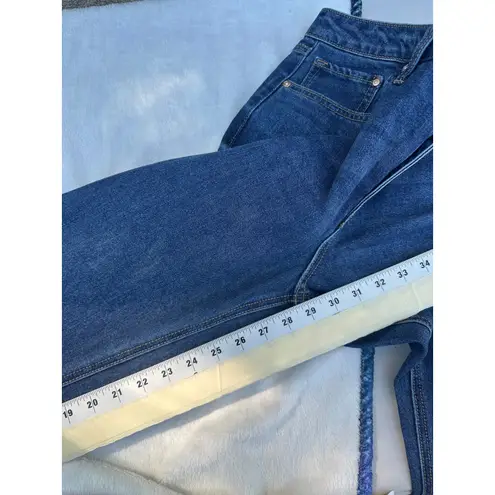 Seven7 Slim Straight Women's Jeans Dark Wash Denim Size 12 High Rise