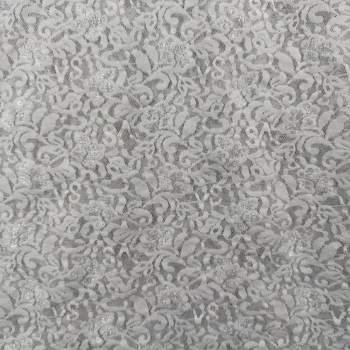 Victoria's Secret  White Floral Lace Chemise Sheer Slip Dress Mini M 90s Vintage‎