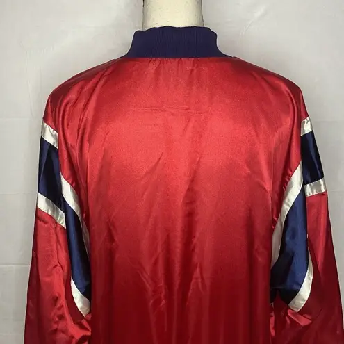 Liz Claiborne Liz Sport Claiborne Vintage Full Zip Windbreaker Size Large Red White Blue Nylon