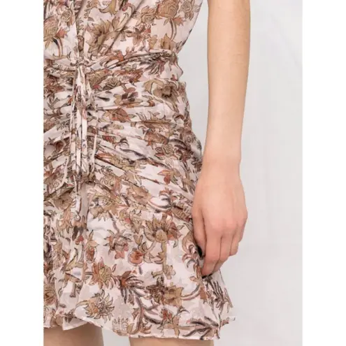 Veronica Beard ππ Dakota Dress Silk ~ Blush Multi-Color Floral Print 4 NWOT