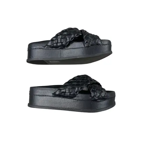 DV by Dolce Vit Dolce Vita - Wrenly Braided Platform Slide Sandals in Black