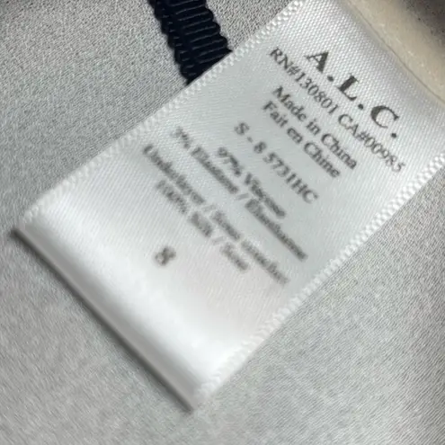 ALC Frank new A.L.C. ALC ♥︎ Cutaway Hem Contrast V Neck Tank Top ♥︎ Black White ♥︎ Size 8