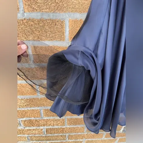 ml monique lhuillier strapless dress size 6 Blue