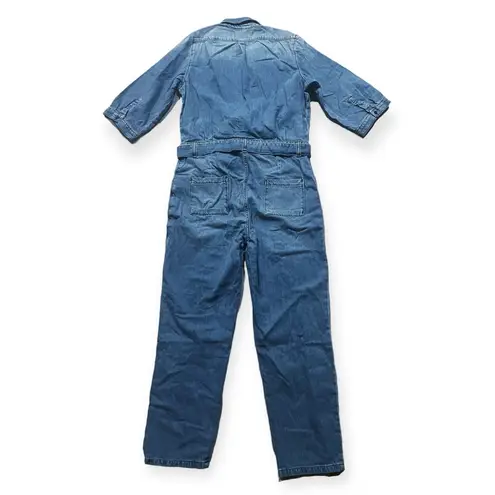 Ba&sh Combinaison Frida Denim Jumpsuit, Blue Size L New with Tag Retail $345.00