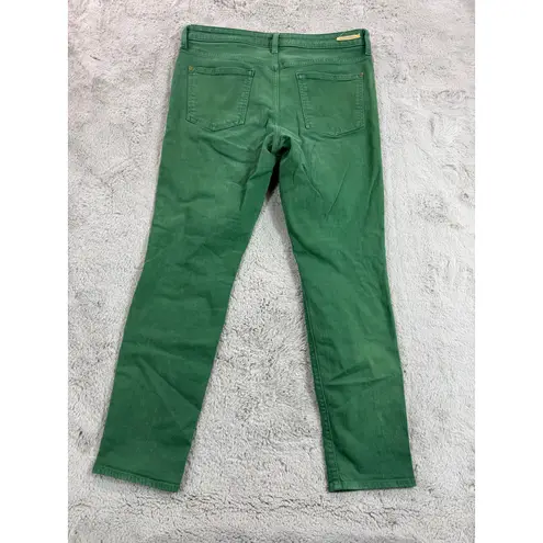 Pilcro and the Letterpress Green Denim Pants Size 31 Stretch Casual School