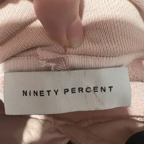 Nordstrom Ninety Percent Pink Acid Wash Pullover Hoodie