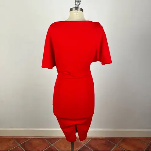 Alexia Admor Olivia One-Shoulder Sheath Dress in Red