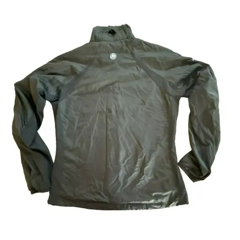 Marmot Black Jacket Size Small Lined Windbreaker Zipper LOGOS Womens